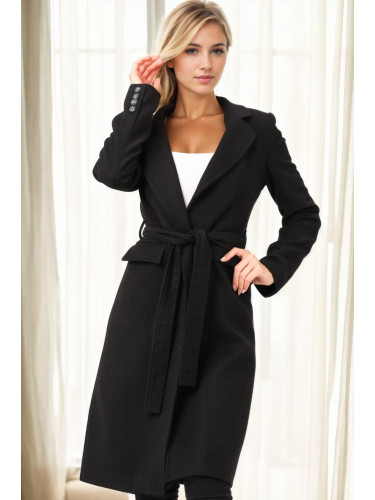 Z9739 DEWBERRY WOMEN'S COAT-BLACK