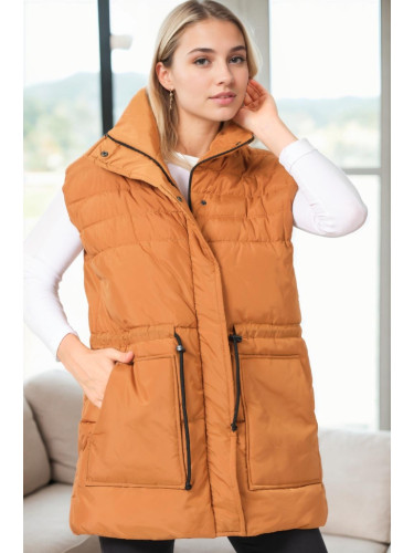 Z9747 DEWBERRY WOMEN'S VEST-TAN