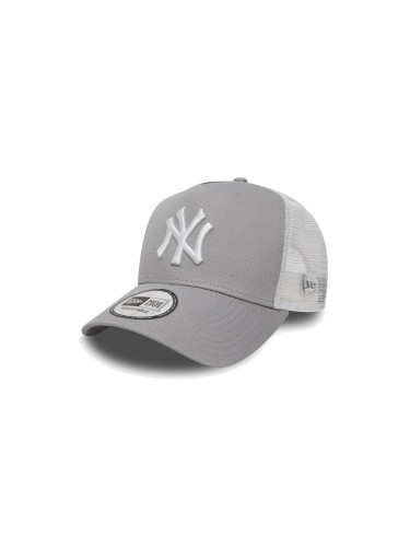 New Era Yankees Clean Grey A-Frame Trucker Cap Unisex - Чапки New Era - Сив - 11588490-One-size - Size: One size