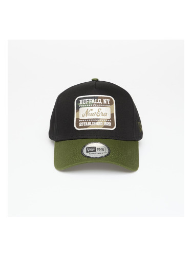 Шапка New Era Camo Patch Black 9FORTY E-Frame Adjustable Cap Black/ Rifle Green Universal