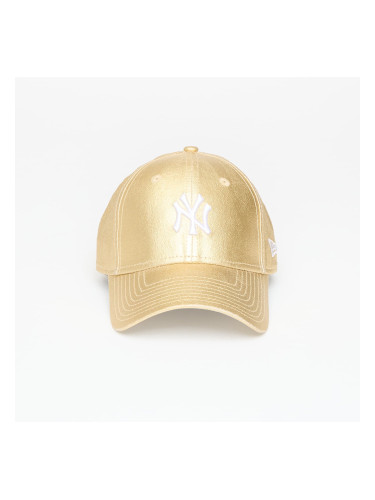 Шапка New Era New York Yankees Womens MLB 9FORTY Adjustable Cap Metallic Gold Universal