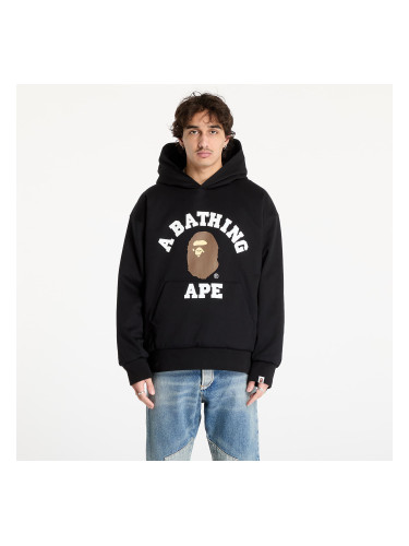 Суитшърт A BATHING APE College Puffy Relaxed Fit Pullover Hoodie M Black M