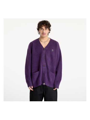 Пуловер A BATHING APE One Point Hairly Yarn Cardigan M Purple L