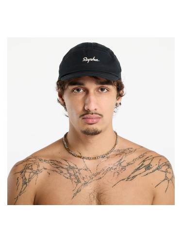 Шапка Rapha Logo Cap Black/ White Universal