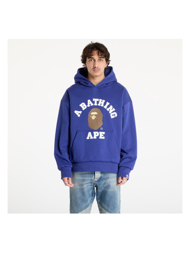 Суитшърт A BATHING APE College Puffy Relaxed Fit Pullover Hoodie M Blue L