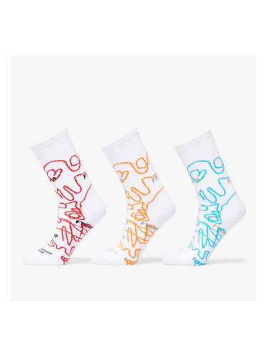 Чорапи Footshop The Bubble Socks 3-Pack Multicolor 39-42