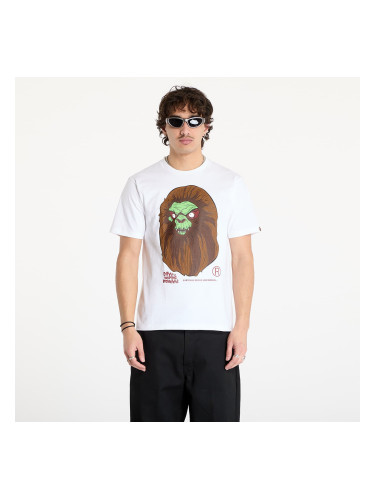 Тениска A BATHING APE Bape Horror Mad Face UNISEX Tee White L