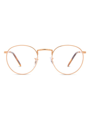 Ray-Ban New Round 0RX3637V 3094 - диоптрични очила, кръгла, unisex, розови