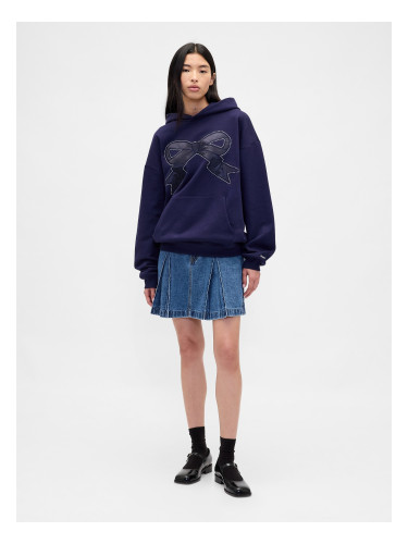 Мини пола с плисирани деним Gap × Sandy Liang