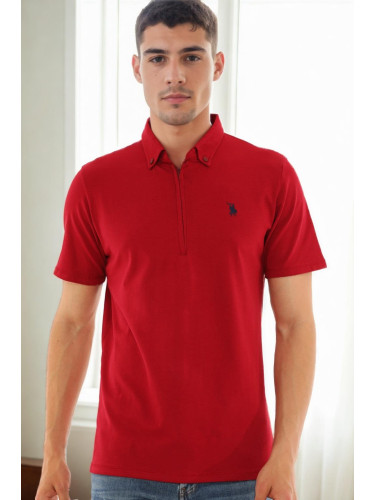 T9583 DEWBERRY MEN'S T-SHIRT-BURGUNDY