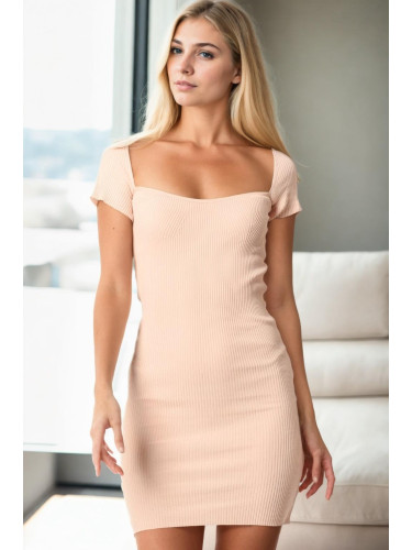 Z9016 DEWBERRY WOMEN'S DRESS-PINK