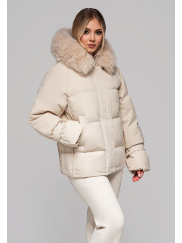 Edoti Women's insulated jacket with fur OW-JAHP-0105 v2