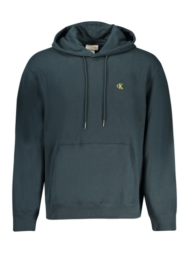 CALVIN KLEIN MEN'S BLUE ZIP-UP SWEATSHIRT