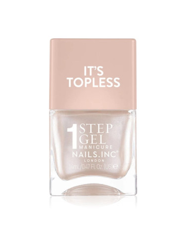 Nails Inc. It’s Topless гел лак за нокти за дълготраен ефект цвят Simone 14 мл.