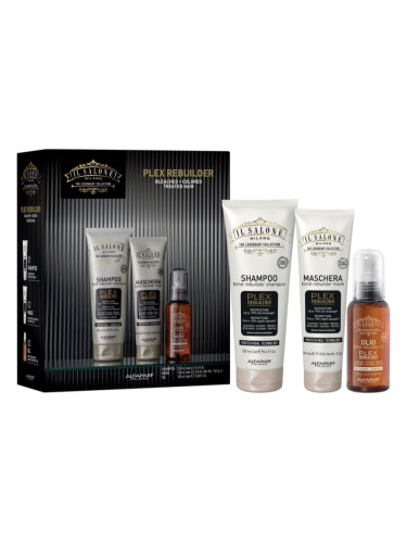 Alfaparf Milano Il Salone Milano Plex Rebuilder Kit подаръчен комплект за обезцветена, боядисана и химически третирана коса