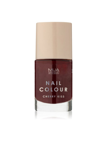 MUA Makeup Academy Nail Colour лак за нокти цвят Cherry Kiss 10 мл.