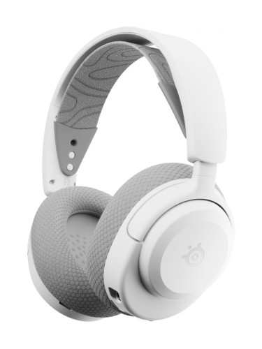  Гейминг слушалки SteelSeries - Arctis Nova 3PW, безжични, бели