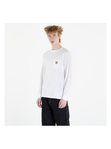 Тениска Carhartt WIP Long Sleeve Pocket T-Shirt UNISEX White XXL