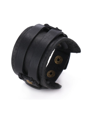 Кожена мъжка гривна "Амулет безкрайна любов за него" 9