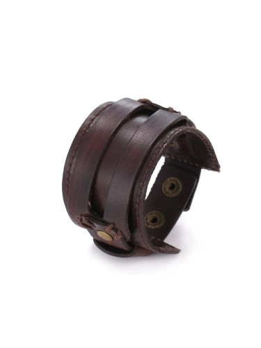 Кожена мъжка гривна - Амулет за щастие за него 23