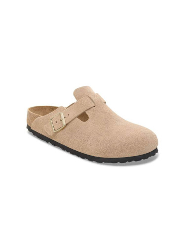 Birkenstock Boston BS Suede Leather Narrow Fit Unisex - Сандали Birkenstock - Кафяв - 1030883-3.5 - Size: 3.5