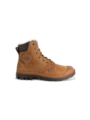 Palladium Pampa Sport Cuff Waterproof Shearling Brown 72992-697-M Unisex - Обувки Palladium - Кафяв - 72992-697-M-10 - Size: 10