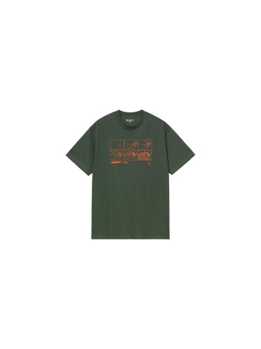 Carhartt WIP S/S Theory And Practice T-S Мъже - Тениски Carhartt WIP - Зелен - I035501_29U_XX-L - Size: L