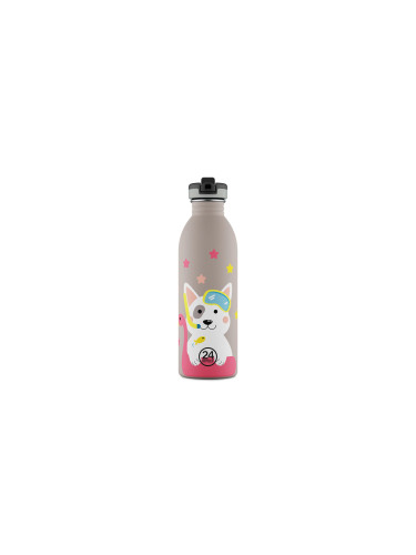 24 Bottles Urban Bottle Lucky Dog 500ml Unisex - Бутилки 24Bottles - Сив - UB_050_1960-One-size - Size: One size