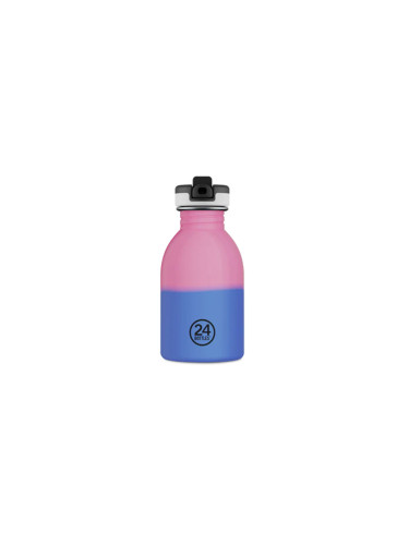 24 Bottles Urban Bottle 250ml REactive Pink/Blue - Sport Lid Unisex - Бутилки 24Bottles - Розов - UB_025_2008-One-size - Size: One size