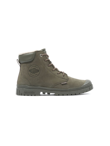 Palladium SP20 Cuff Leather Waterproof WL Green Unisex - Обувки Palladium - Зелен - 79067-325-M-10 - Size: 10