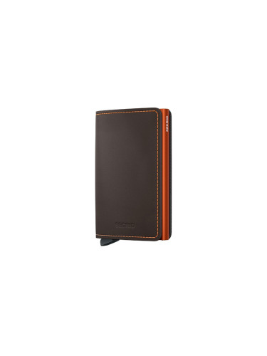 Secrid Slimwallet Matte Trufﬂe & Orange Unisex - Портфейли Secrid - Оранжев - SM-Trufﬂe-Orange-One-size - Size: One size