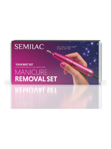 Semilac Set Manicure Removal електрическа пила за нокти с аксесоари