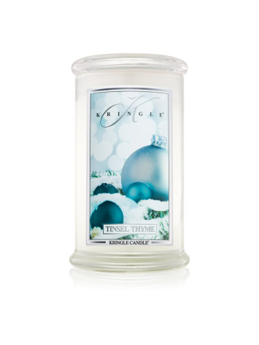 Kringle Candle Tinsel Thyme ароматна свещ 624 гр.
