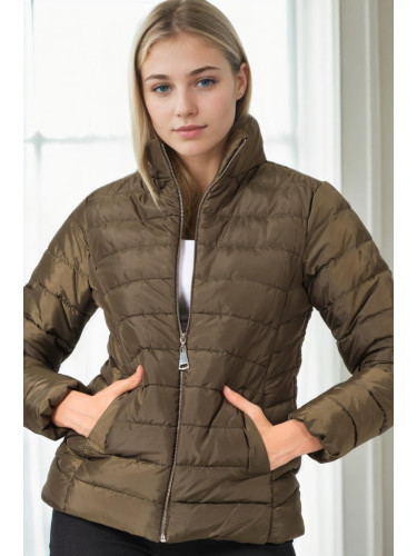 Z9746 DEWBERRY WOMEN'S JACKET-KHAKI