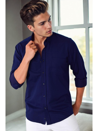 G976 DEWBERRY MEN'S SHIRT-NAVY BLUE