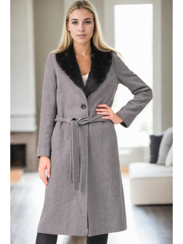 Z9671 DEWBERRY WOMEN'S COAT-GREY