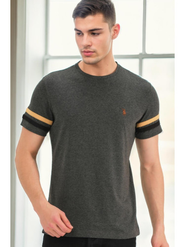 T9589 DEWBERRY MEN'S T-SHIRT-ANTHRACITE