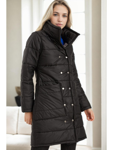 Z9647 DEWBERRY WOMEN'S COAT-BLACK