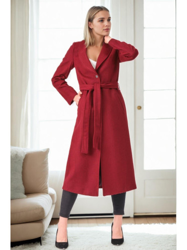 Z9681 DEWBERRY WOMEN'S COAT-BURGUNDY