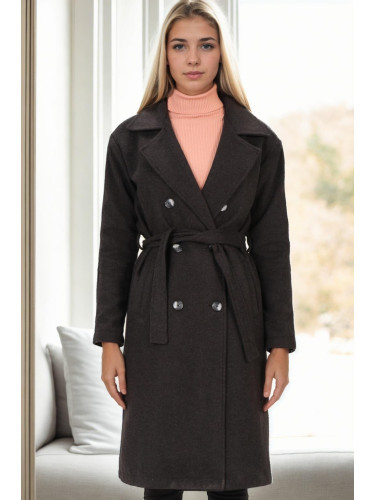 Z9765 DEWBERRY WOMEN'S COAT-ANTHRACITE
