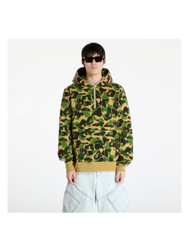 Суитшърт A BATHING APE Abc Camo Shark Half Zip Pullover Hoodie M Green L