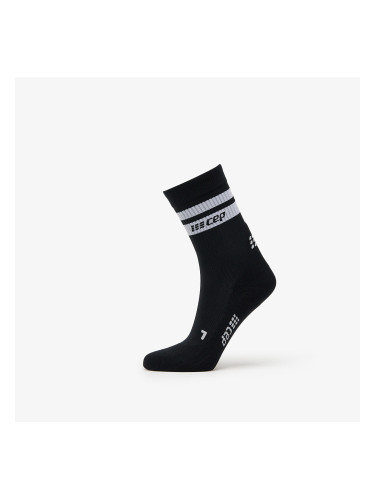 Чорапи CEP 80's Mid Cut Compression Socks Black/ White S