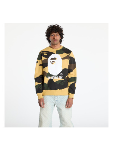 Суитшърт A BATHING APE Giant 1St Camo By Bathing Ape Crewneck Sweatshirt UNISEX Yellow S