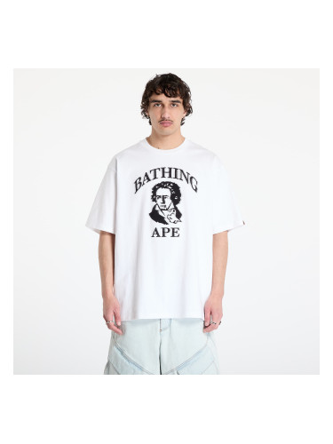 Тениска A BATHING APE Beethoven Graphic Relaxed Fit Tee White L