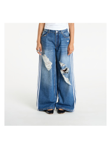 Дънки adidas Originals Loose Denim Destressed Pants Medium Blue Denim 28/32