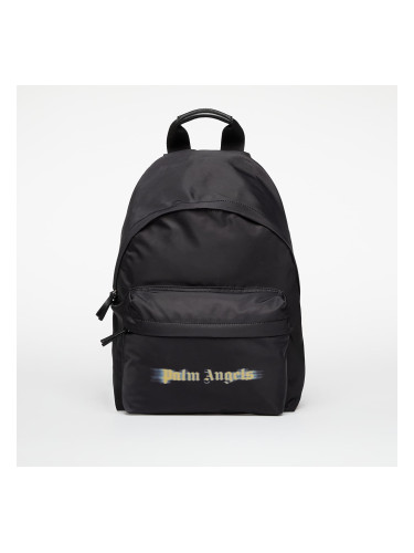 Раница Palm Angels Kids Blurred Logo Big Backpack Black/ Ocher Yellow Universal