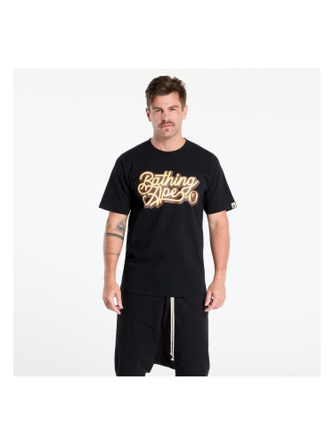 Тениска A BATHING APE Bathing Ape Script Logo Tee UNISEX Black/ Brown L