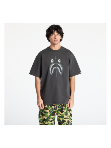 Тениска A BATHING APE Garment Dye Shark Relaxed Fit Tee Black XXL