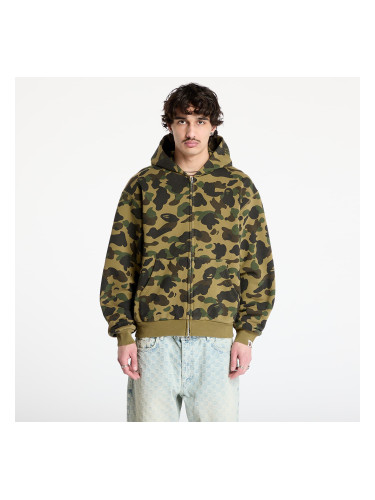 Суитшърт A BATHING APE 1St Camo Heavy Wash Cropped Fit Zip Hoodie UNISEX Green L