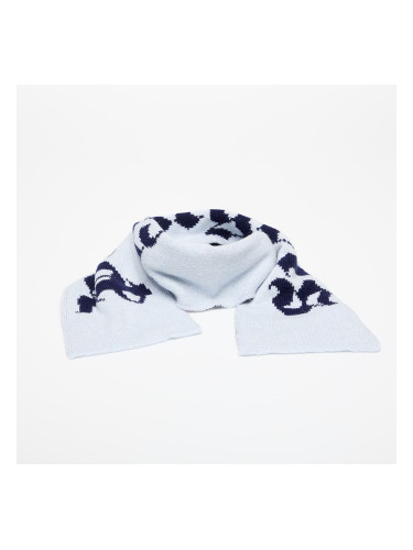 Шал Palm Angels Logo Knit Scarf Light Blue/ Navy Blue Universal